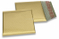 ECO boblekuvert af mat metallisk plast - guld 165 x 165 mm | PIT Packaging.dk | Alle-konvolutter