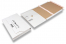 Bogemballage leveres fladt - hvid | PIT Packaging.dk | Alle-konvolutter