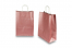Papirsposer med hank snoet - rosa metallisk, 260 x 120 x 350 mm, 90 g | PIT Packaging.dk | Alle-konvolutter