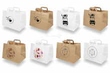 Take-away papirsposer - hvid eller brun | PIT Packaging.dk | Alle-konvolutter