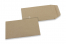 Små kuverter i farve - Brunt kraftpapir, 65 x 105 mm | PIT Packaging.dk | Alle-konvolutter
