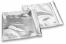 Sølv metallisk foliekuverter - 165 x 165 mm | PIT Packaging.dk | Alle-konvolutter