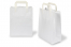 Papirsposer med hank foldbar - hvid, 220 x 105 x 280 mm | PIT Packaging.dk | Alle-konvolutter