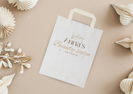 Papirsposer med hank foldbar | PIT Packaging.dk | Alle-konvolutter