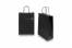 Papirsposer med hank snoet - sort, 220 x 100 x 310 mm, 90 g | PIT Packaging.dk | Alle-konvolutter