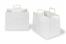 Papirsposer med hank foldbar - hvid, 317 x 218 x 245 mm | PIT Packaging.dk | Alle-konvolutter