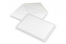 Kuverter til begravelseskort - Hvid + dobbelt kant, 156 x 220 mm | PIT Packaging.dk | Alle-konvolutter