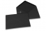 Farvede kuverter til lykønskningskort - Sort, 133 x 184 mm | PIT Packaging.dk | Alle-konvolutter