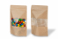 Ståposer med rude - brun, 160 x 270 x 80 mm, 750 ml | PIT Packaging.dk | Alle-konvolutter