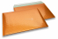 ECO boblekuvert af metallisk plast - orange 320 x 425 mm | PIT Packaging.dk | Alle-konvolutter