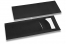 Bestikposer sort med snit + hvid serviett | PIT Packaging.dk | Alle-konvolutter