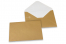Farvede kuverter til lykønskningskort - Guld, 114 x 162 mm | PIT Packaging.dk | Alle-konvolutter