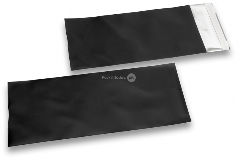 Sorte farvede mat metallisk foliekuverter - 110 x 220 mm