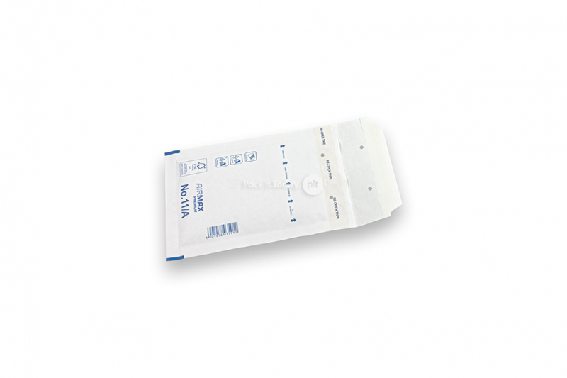 Hvid boblekuvert (80 g) - 100 x 165 mm