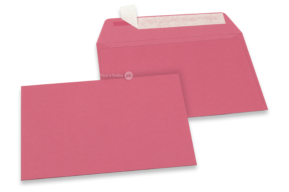 Farvede kuverter - Pink, 114 x 162 mm