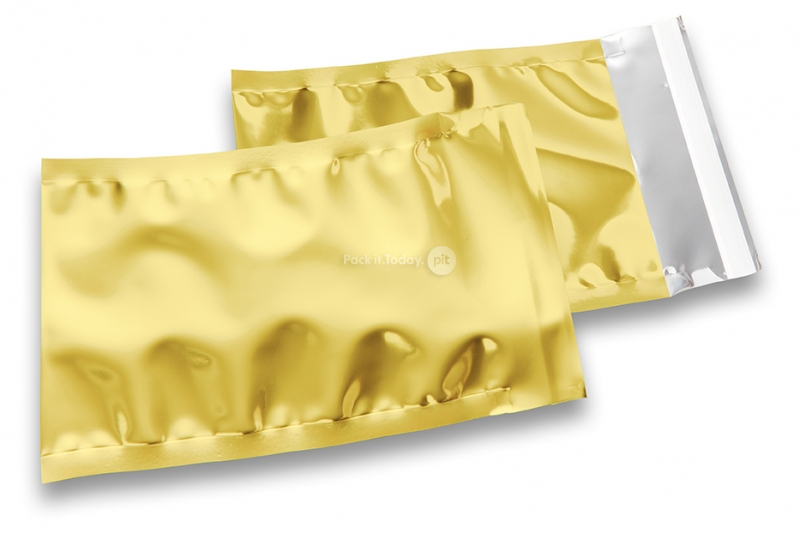 Guld metallisk foliekuverter - 114 x 162 mm