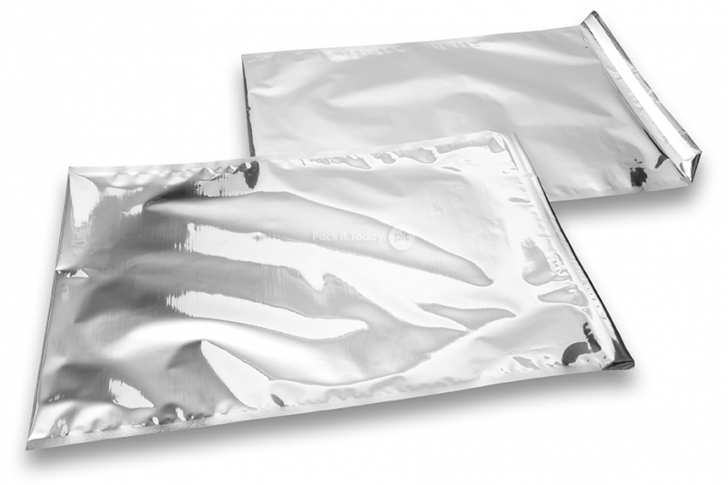 Sølv metallisk foliekuverter - 320 x 430 mm