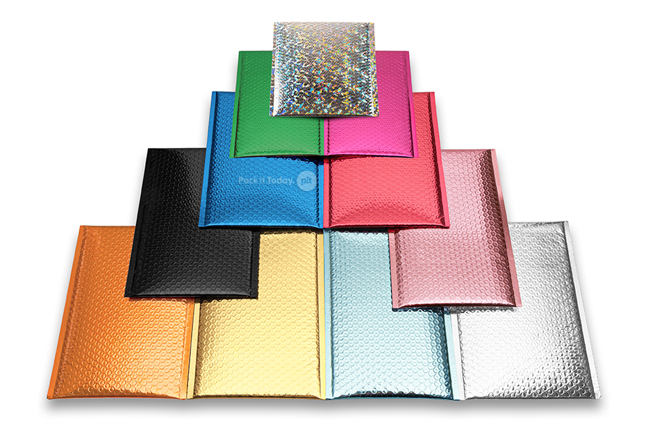 ECO boblekuvert af metallisk plast
