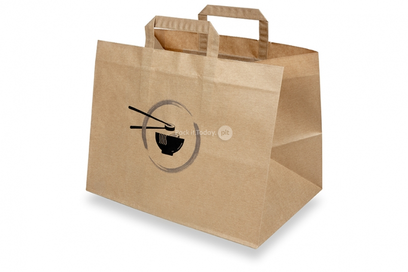 Take-away papirsposer - brun + asiatiske køkken