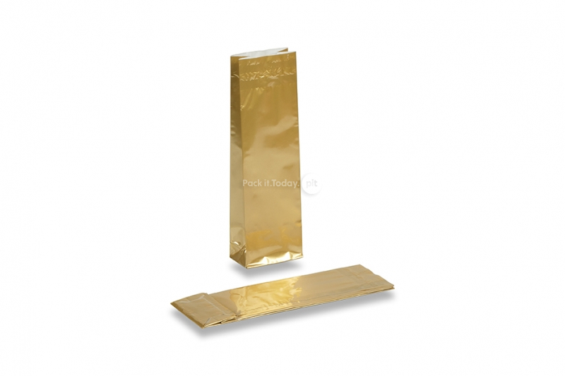 Poser med blokbund i farve - guld 55 x 30 x 175 mm, 50 gram