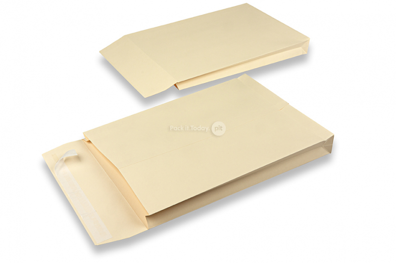 Prøvekuverter med klodsbund og ekspansion - 262 x 371 x 40 mm, creme