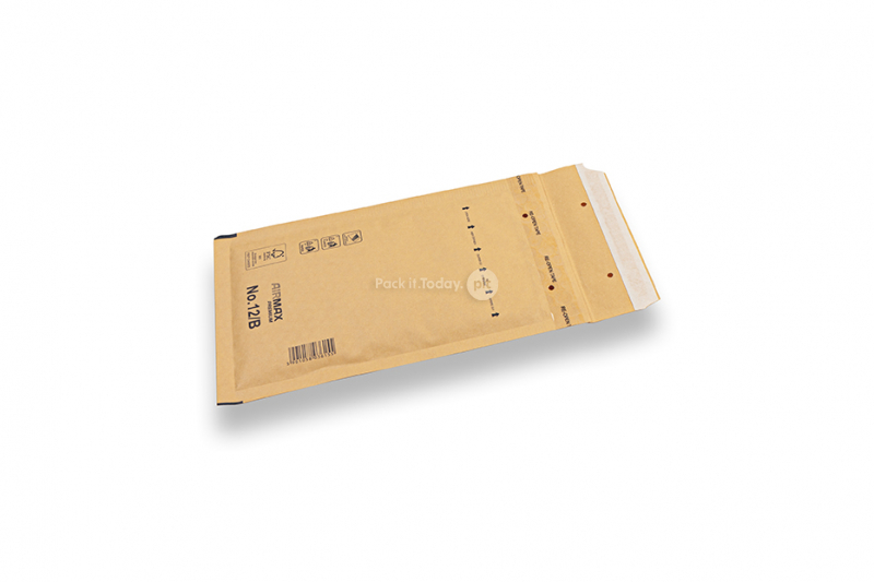 Brune boblekuvert (80 g) - 120 x 215 mm (B12)