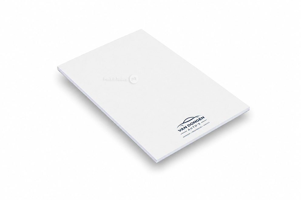 Notesblok med print - 105 x 148 mm, uden omslag
