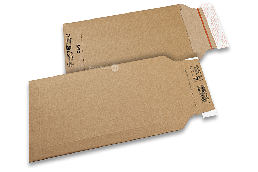 Bølgepapkuverter - 190 x 310 mm, SW2