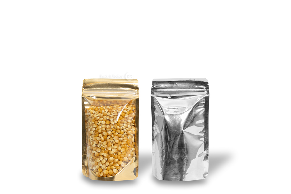 Ståposer transparent og metalliske - guldmetallisk, 110 x 185 x 70 mm - 250 ml