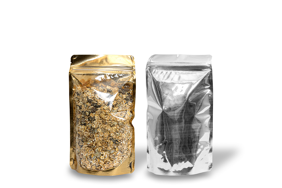Ståposer transparent og metalliske - guldmetallisk, 130 x 225 x 70 mm - 500 ml