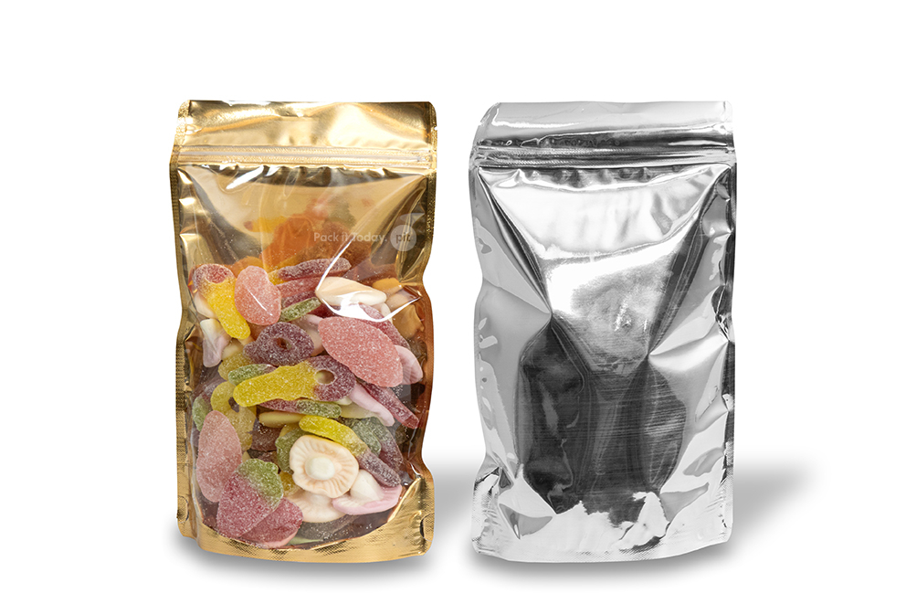 Ståposer transparent og metalliske - guldmetallisk, 160 x 270 x 80 mm - 750 ml