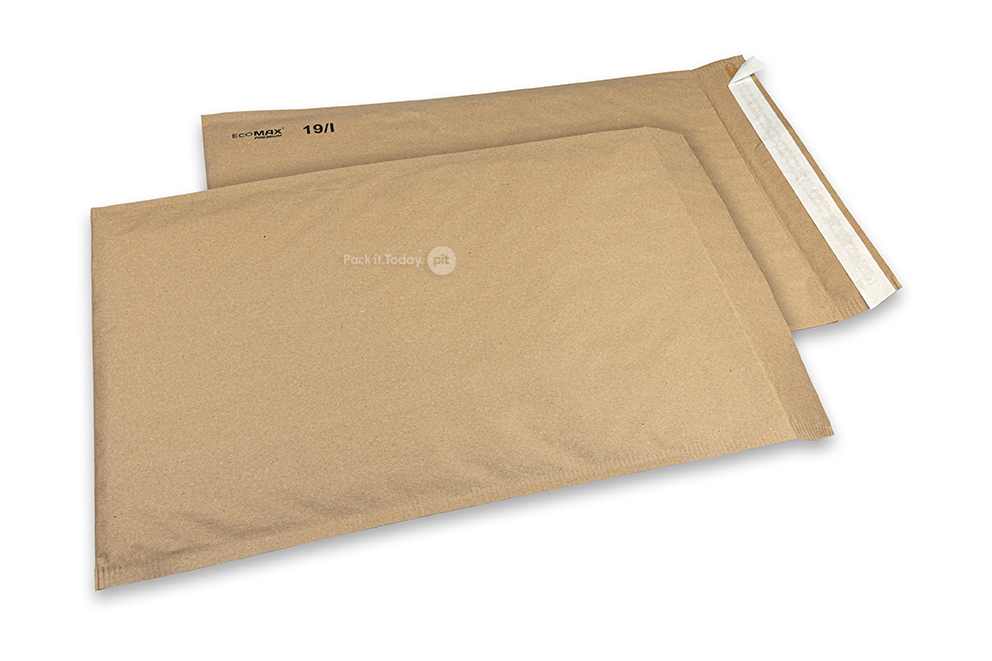 Ecomax boblekuverter af papir - 300 x 445 mm, 19/I, brun